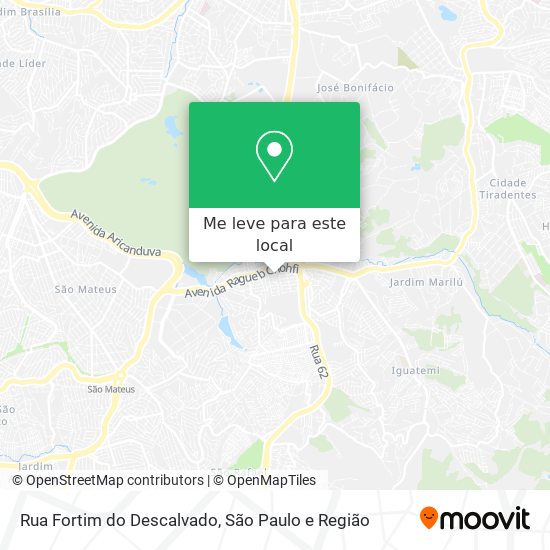 Rua Fortim do Descalvado mapa