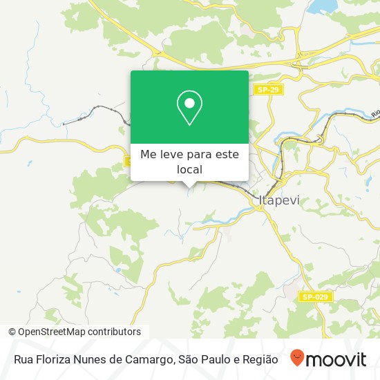 Rua Floriza Nunes de Camargo mapa