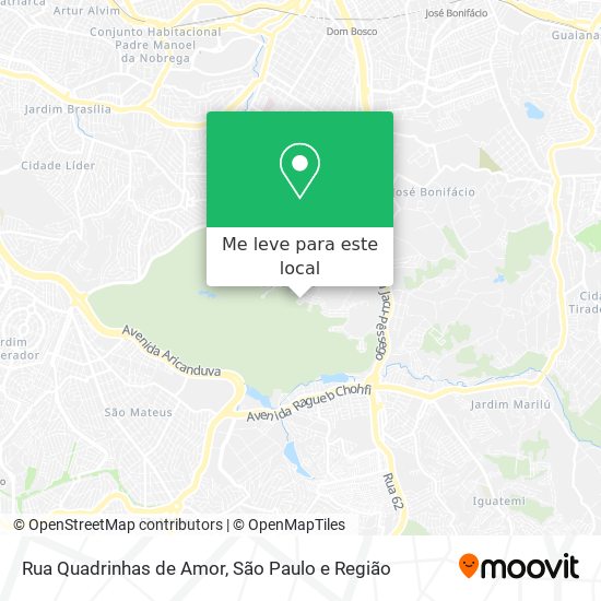 Rua Quadrinhas de Amor mapa