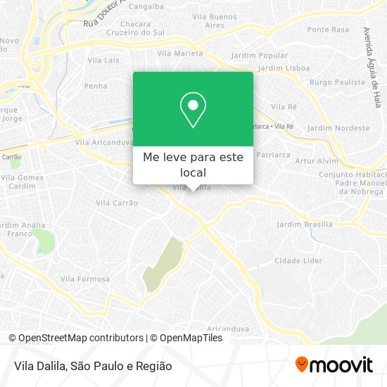 Vila Dalila mapa