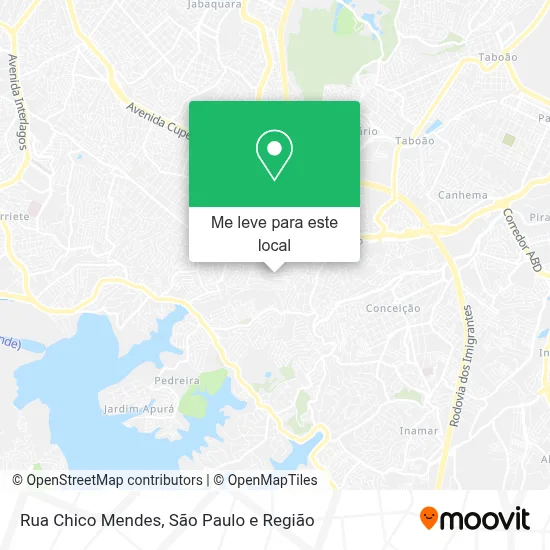 Rua Chico Mendes mapa