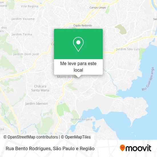 Rua Bento Rodrigues mapa