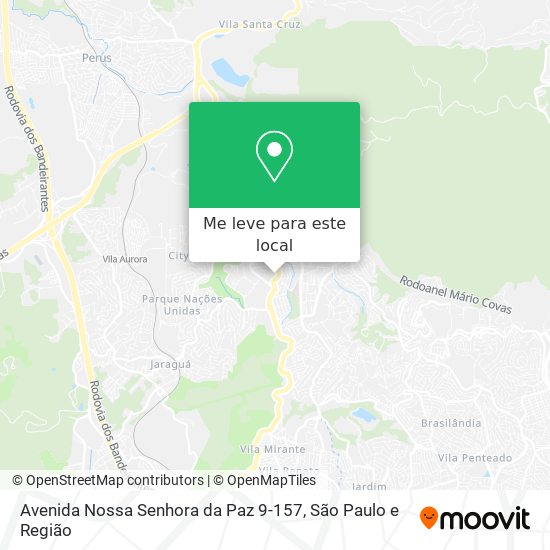 Avenida Nossa Senhora da Paz 9-157 mapa