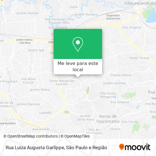 Rua Luiza Augusta Garlippe mapa