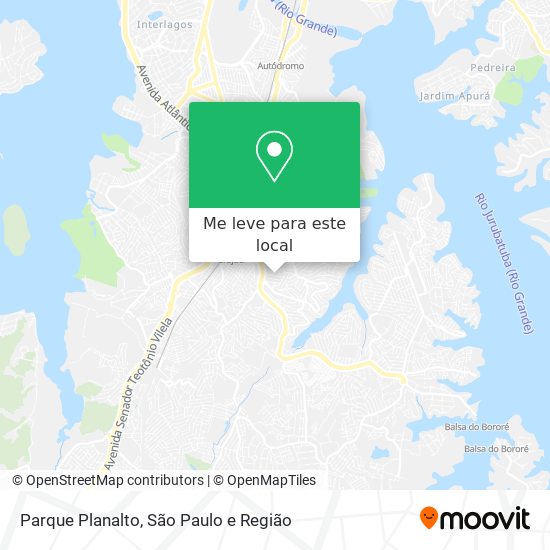 Parque Planalto mapa