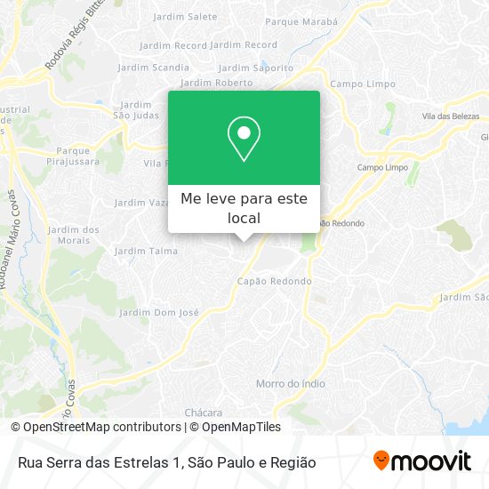 Rua Serra das Estrelas 1 mapa