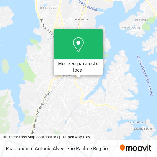 Rua Joaquim Antônio Alves mapa