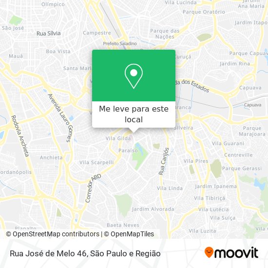 Rua José de Melo 46 mapa