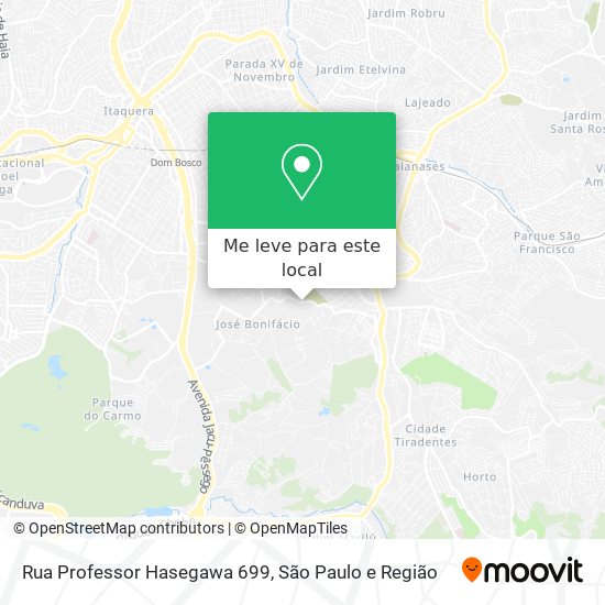 Rua Professor Hasegawa 699 mapa