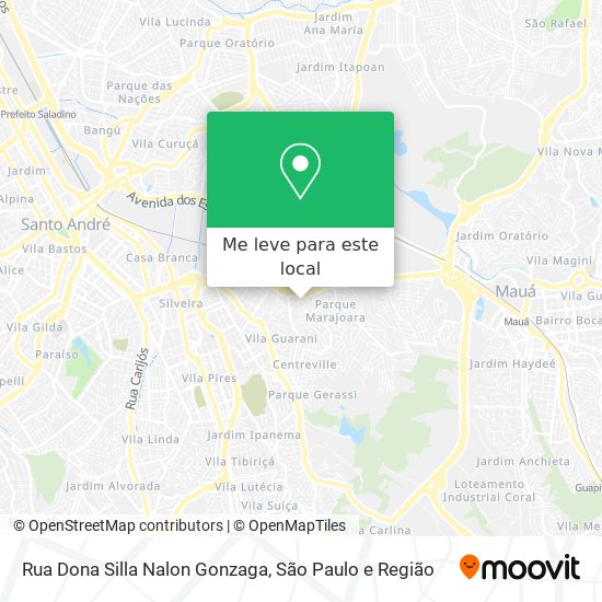 Rua Dona Silla Nalon Gonzaga mapa