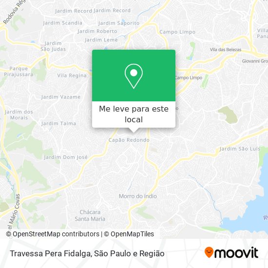 Travessa Pera Fidalga mapa