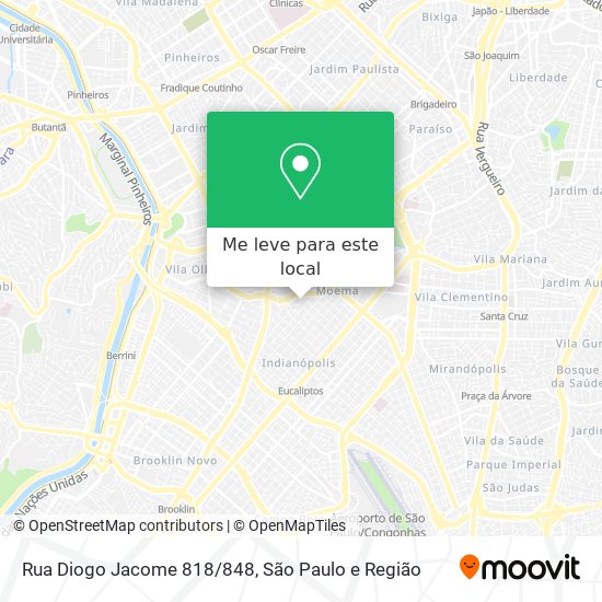 Rua Diogo Jacome 818/848 mapa