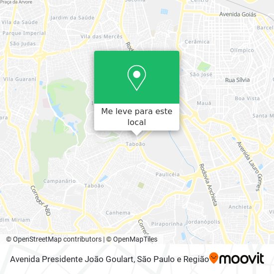 Avenida Presidente João Goulart mapa