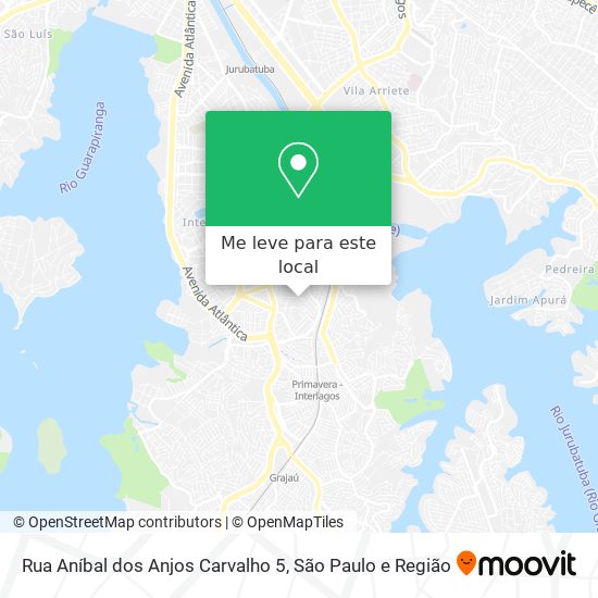 Rua Aníbal dos Anjos Carvalho 5 mapa