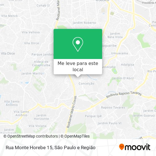Rua Monte Horebe 15 mapa