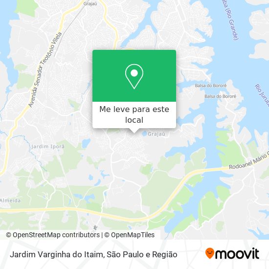 Jardim Varginha do Itaim mapa