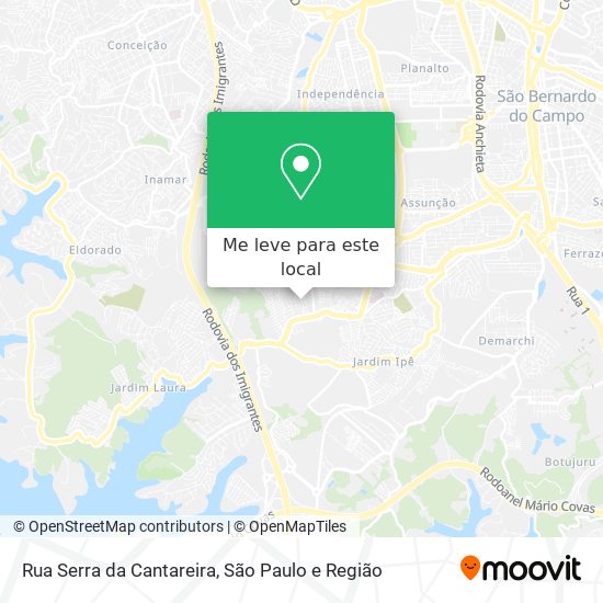 Rua Serra da Cantareira mapa