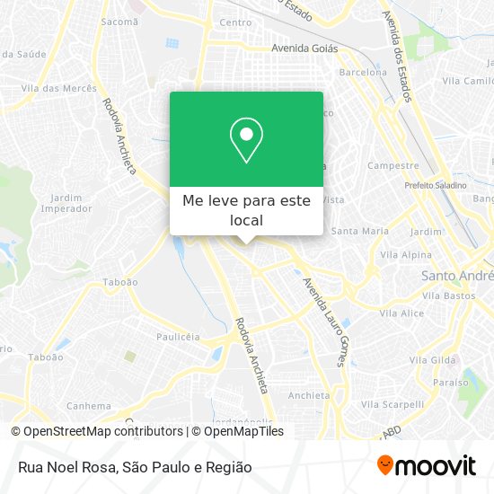 Rua Noel Rosa mapa