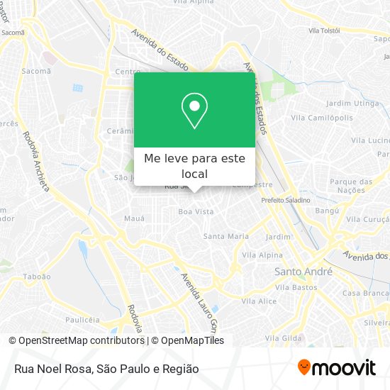 Rua Noel Rosa mapa