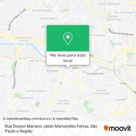 Rua Doutor Mariano Jatati Marcondes Ferraz mapa