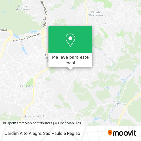 Jardim Alto Alegre mapa