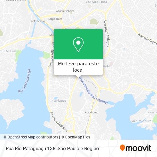 Rua Rio Paraguaçu 138 mapa