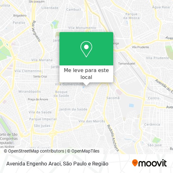 Avenida Engenho Araci mapa