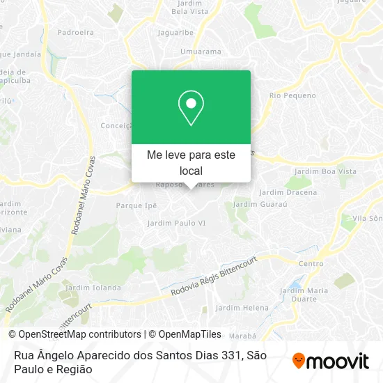 Rua Ângelo Aparecido dos Santos Dias 331 mapa