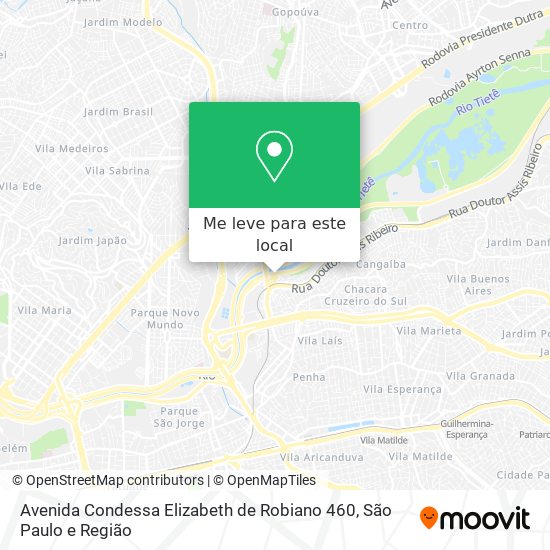Avenida Condessa Elizabeth de Robiano 460 mapa