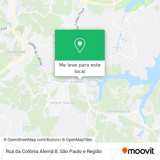 Rua da Colônia Alemã 8 mapa