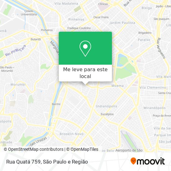 Rua Quatá 759 mapa
