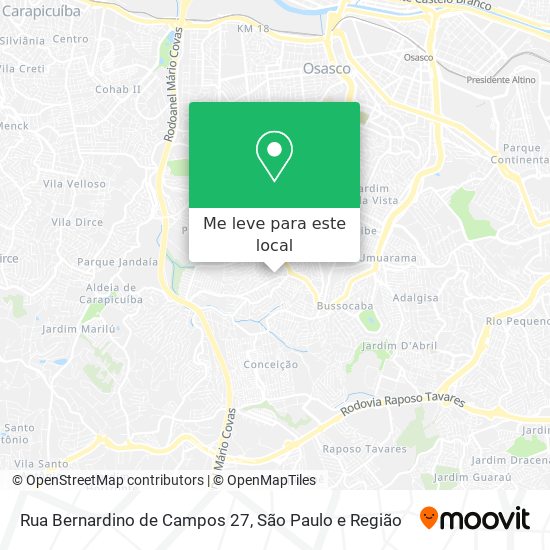 Rua Bernardino de Campos 27 mapa