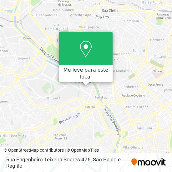 Rua Engenheiro Teixeira Soares 476 mapa
