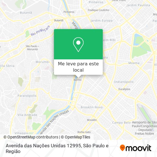 Avenida das Nações Unidas 12995 mapa