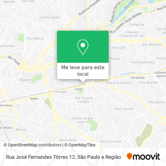 Rua José Fernandes Tôrres 12 mapa