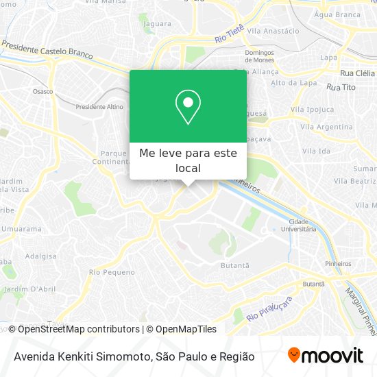 Avenida Kenkiti Simomoto mapa