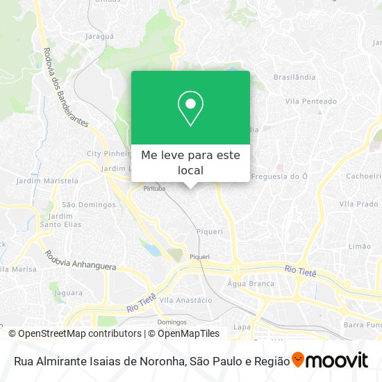 Rua Almirante Isaias de Noronha mapa