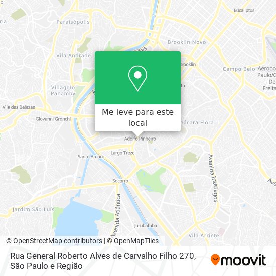Rua General Roberto Alves de Carvalho Filho 270 mapa