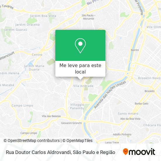 Rua Doutor Carlos Aldrovandi mapa