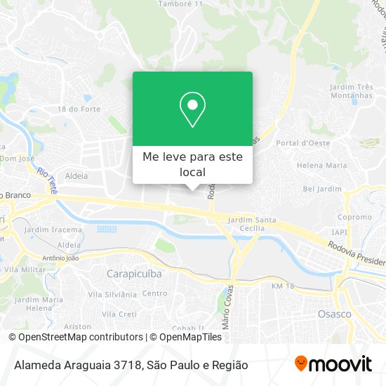 Alameda Araguaia 3718 mapa