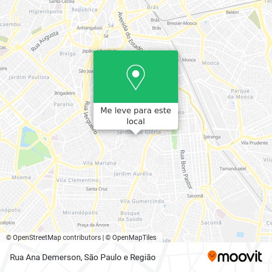 Rua Ana Demerson mapa