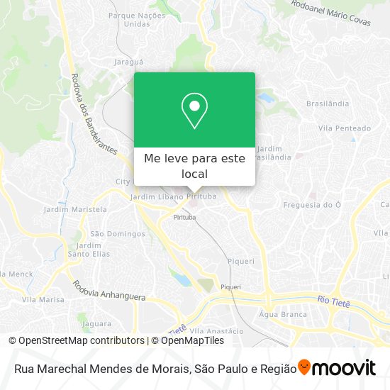 Rua Marechal Mendes de Morais mapa