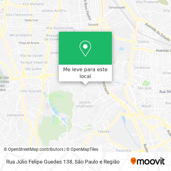 Rua Júlio Felipe Guedes 138 mapa