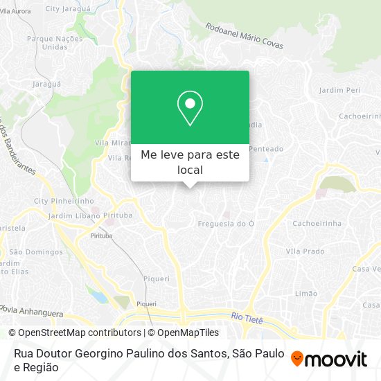 Rua Doutor Georgino Paulino dos Santos mapa