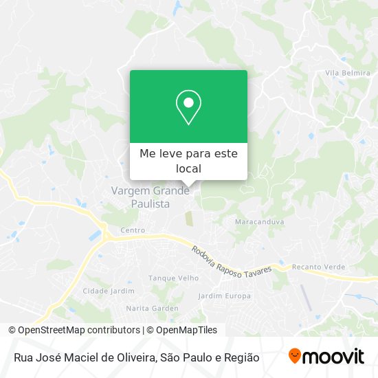 Rua José Maciel de Oliveira mapa