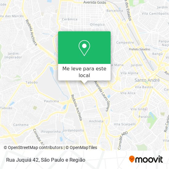 Rua Juquiá 42 mapa