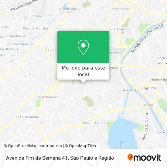 Avenida Fim de Semana 41 mapa