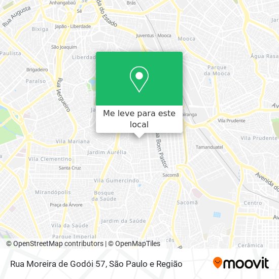 Rua Moreira de Godói 57 mapa