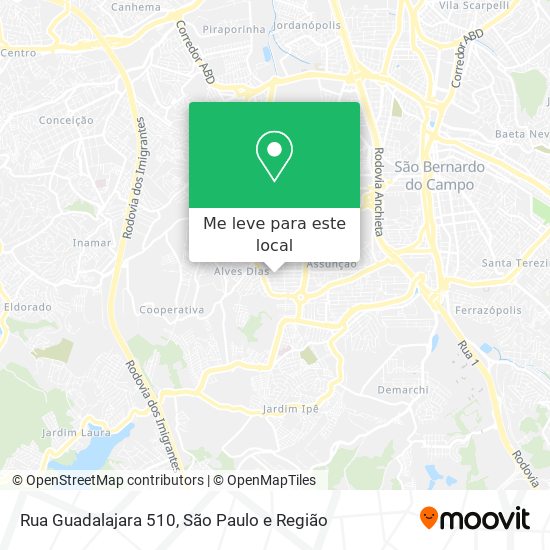 Rua Guadalajara 510 mapa