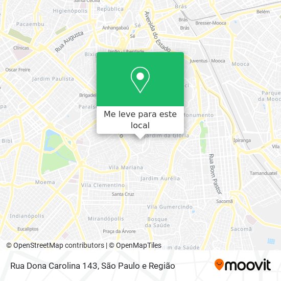 Rua Dona Carolina 143 mapa